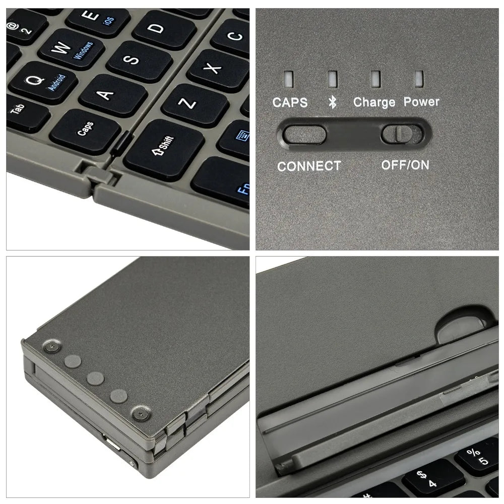 Portable Tri-Fold Bluetooth Keyboard for Galaxy Tab S3 (9.7")