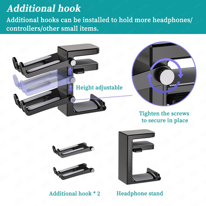 2 In 1 Gaming Headphone Stand
